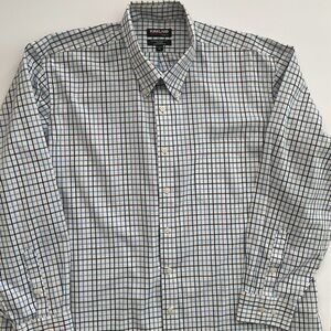 Kirkland Mens Traditional Fit Dress Shirt Plaid Size XXL